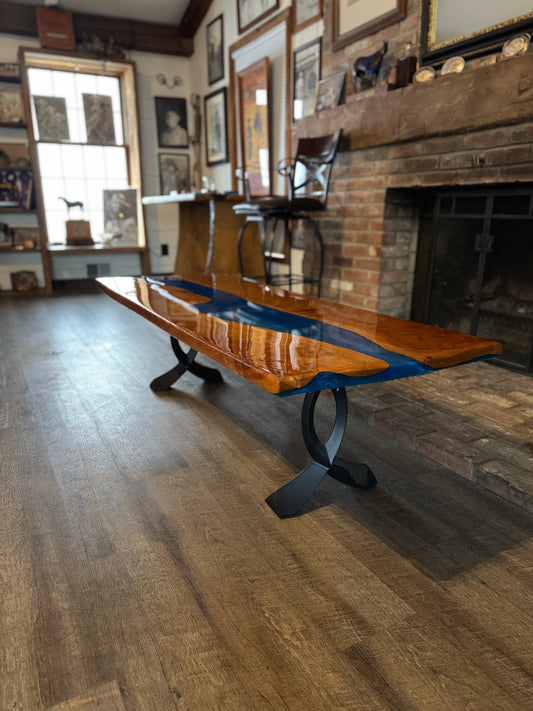 Blue River Epoxy Table