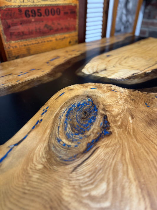 Ash Wood Epoxy Table