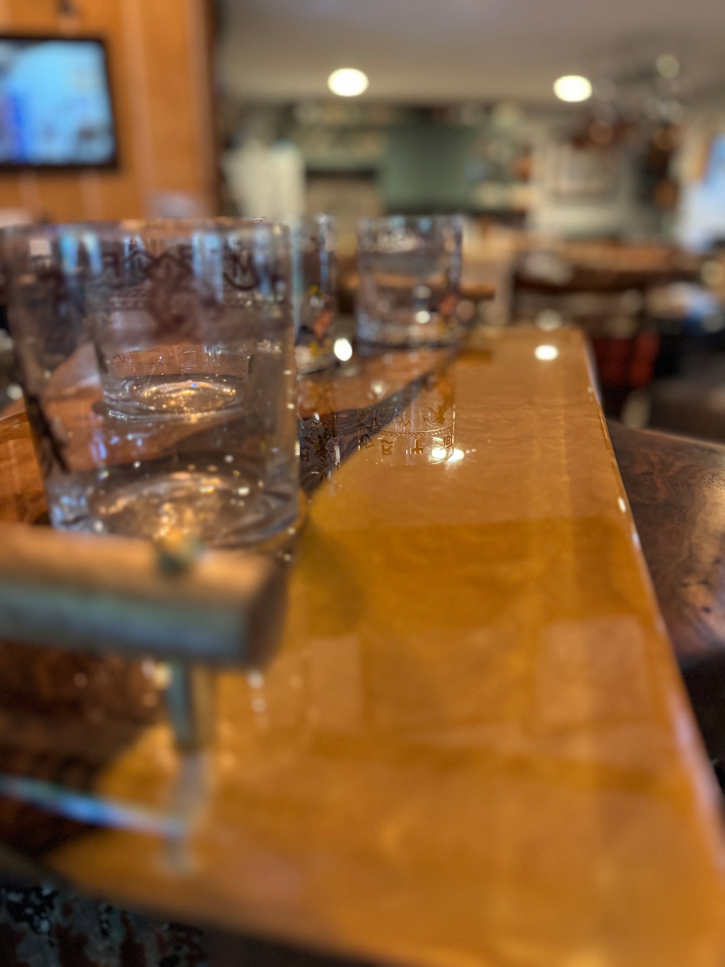 Handcrafted Gold Epoxy Bourbon Tray