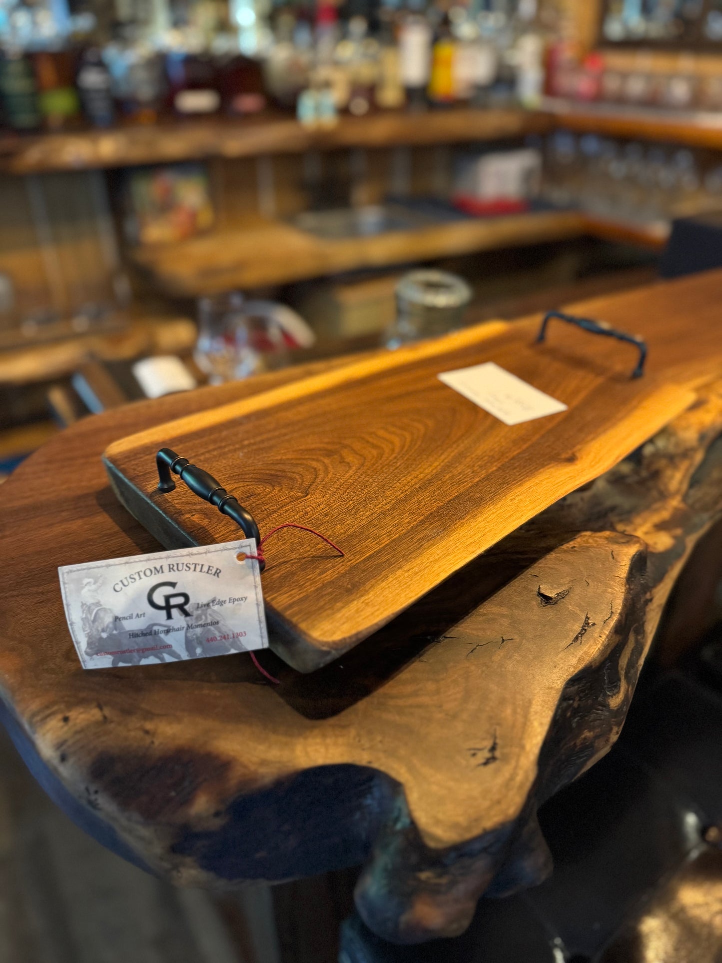 Handcrafted Walnut Serving Tray