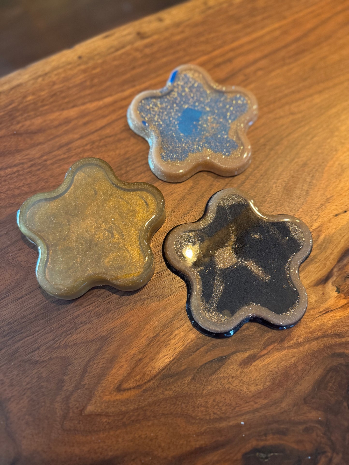 Star Shaped Epoxy Coasters 3-Pack
