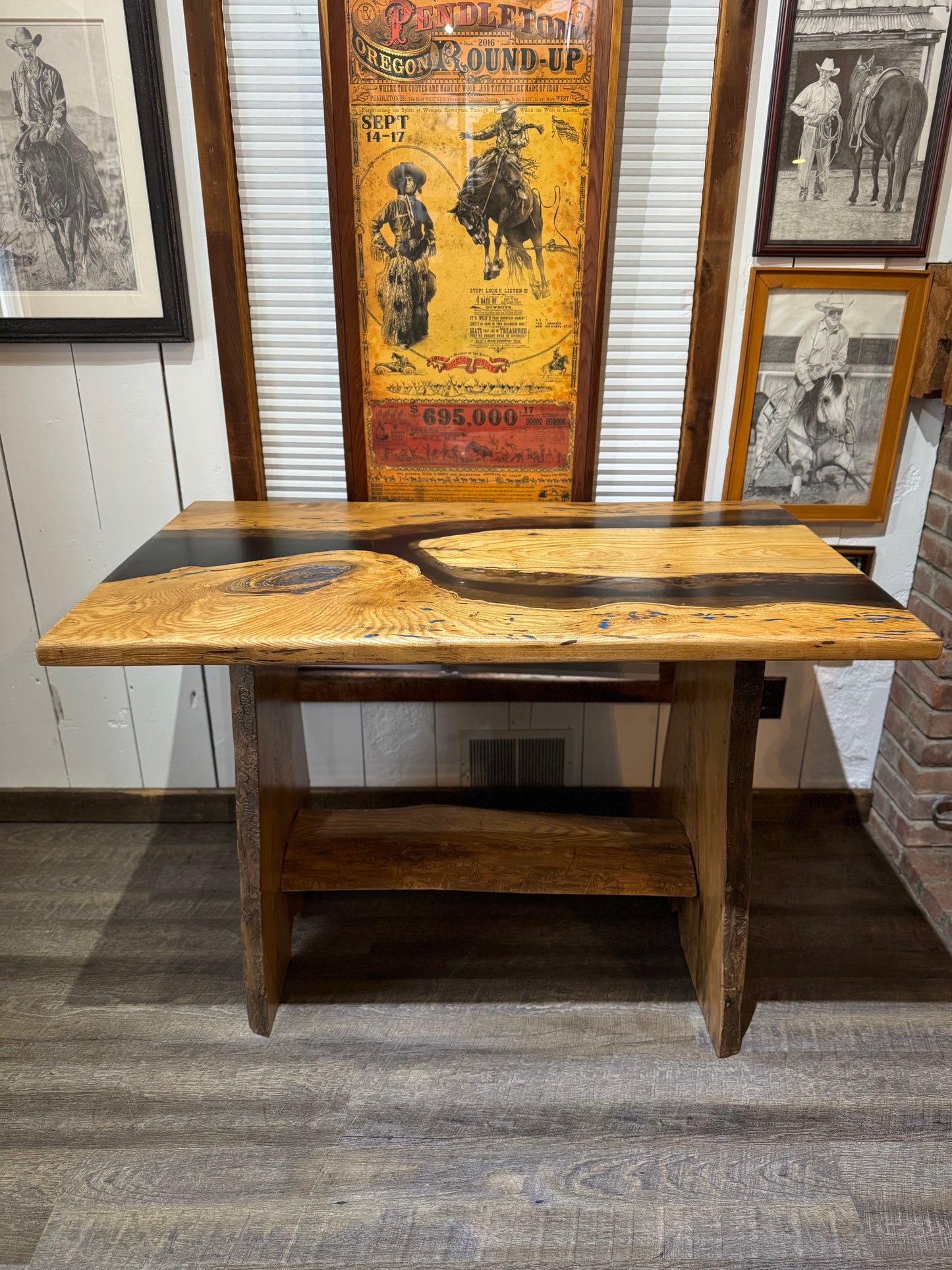 Ash Wood Epoxy Table