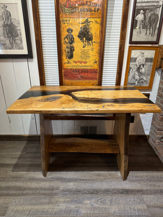 Ash Wood Epoxy Table