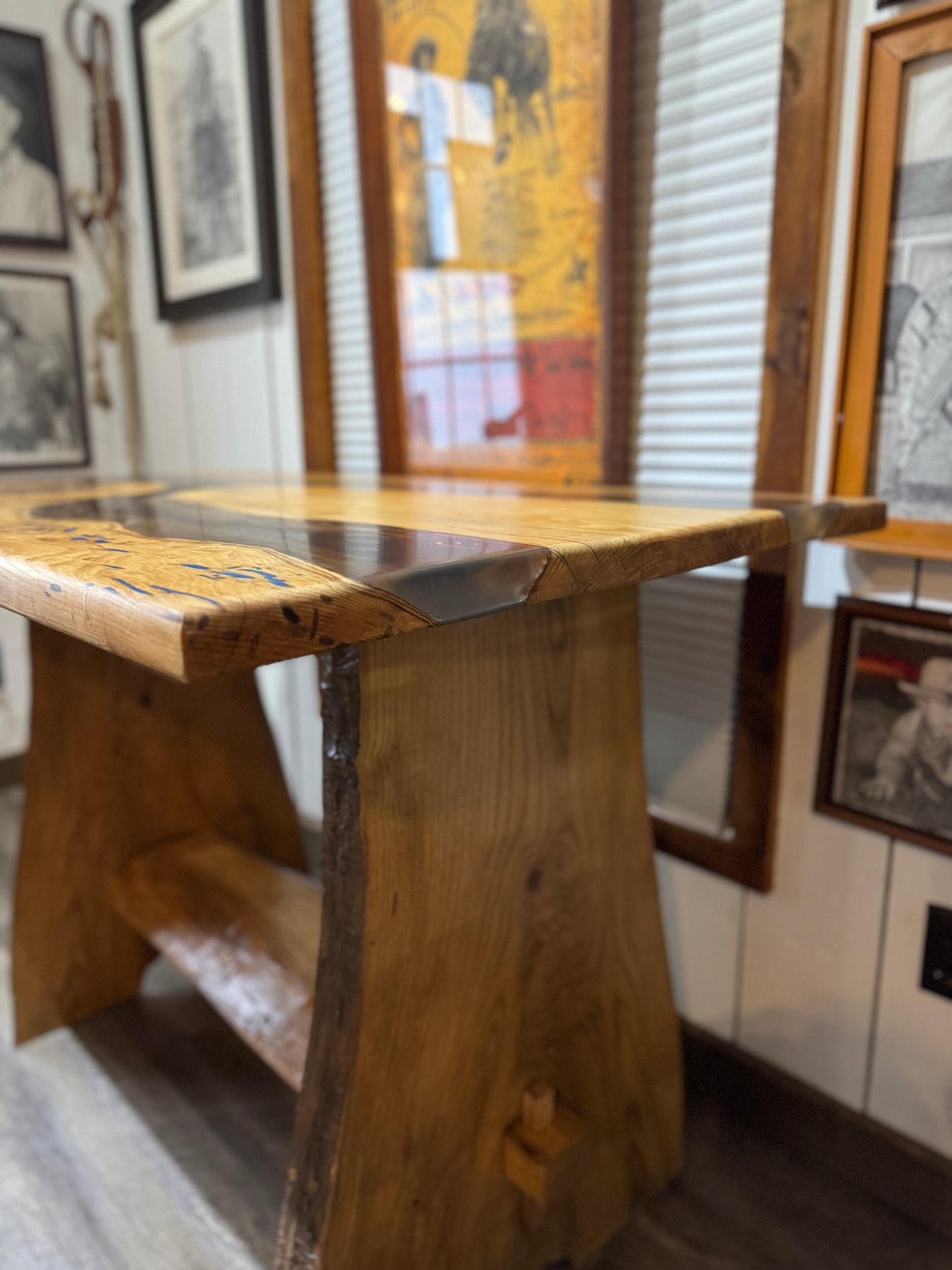 Ash Wood Epoxy Table